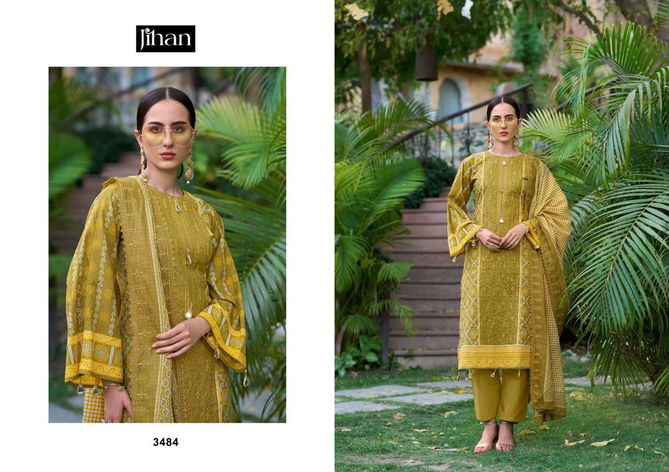 Bin Saeed Vol 12 By Jihan Embroidery Lawn Printed Pakistani Suits Wholesalers In Delhi
